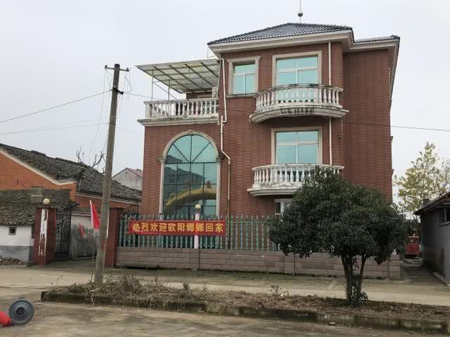 欧阳娜娜回江西祭祖，跪拜十分虔诚，乡亲拉横幅欢迎像领导视察