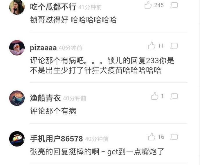 张亮微博竟回应喷子：你出生是不是少打了狂犬疫苗？