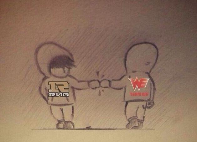 LOL:WE和RNG晋级四强惊动娱乐圈，演员秦俊杰表示看得惊心动魄