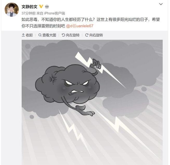 央视著名女主持文静微博发怒怼网友，这次的文静一点也不文静