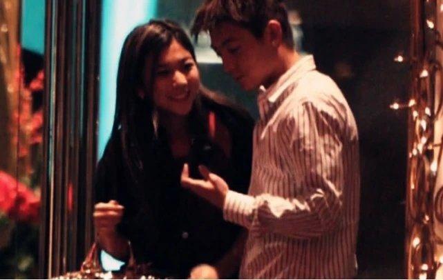杨永晴脱离陈冠希后颜值飞腾，与帅气型男密切合影一脸娇羞
