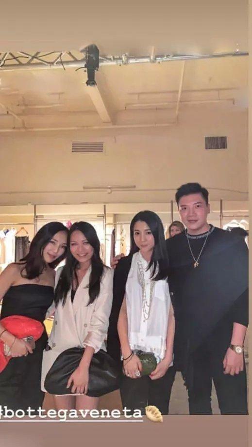 杨永晴脱离陈冠希后颜值飞腾，与帅气型男密切合影一脸娇羞