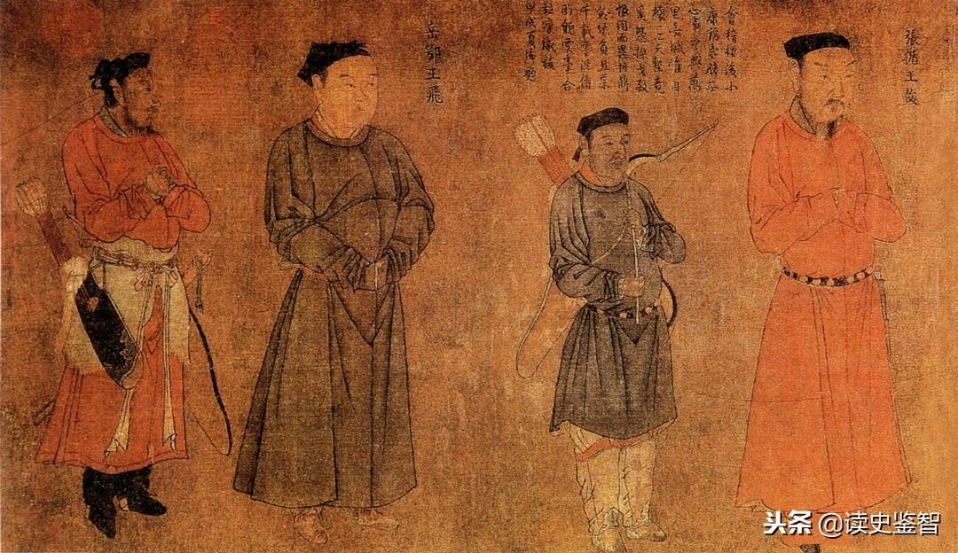 南宋中兴四将真实相貌：岳飞身材魁梧，面相憨厚，图五实属是小人