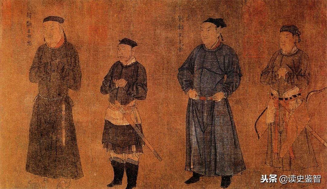 南宋中兴四将真实相貌：岳飞身材魁梧，面相憨厚，图五实属是小人