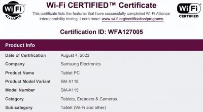 ​三星 Galaxy Tab A9平板信息曝光