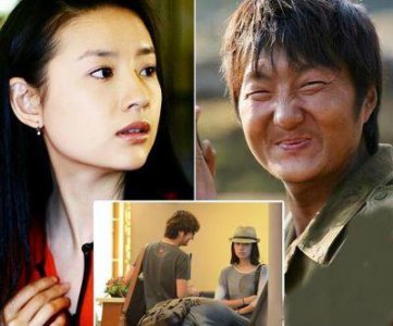 ​2012年，白莲花董洁与丑男王大治深情拥吻，疯狂摸臀画面曝光