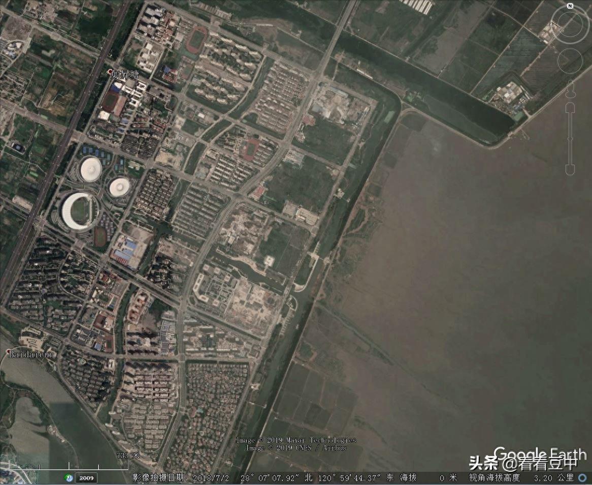 从卫星看浙江乐清市—全国综合实力百强县市系列21