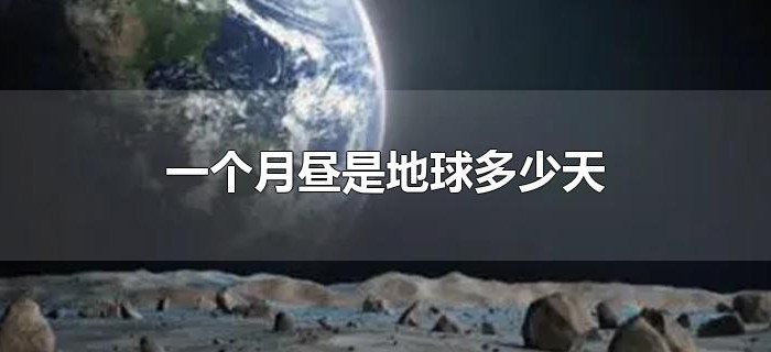 一个月昼是地球多少天
