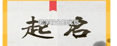 ​诺字取名的寓意