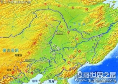 ​中国最大的平原，东北平原面积35万平方千米(面积相当于云南省)