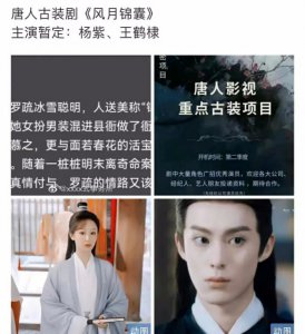 ​棣棣飞升！网传杨紫王鹤棣出演风月锦囊