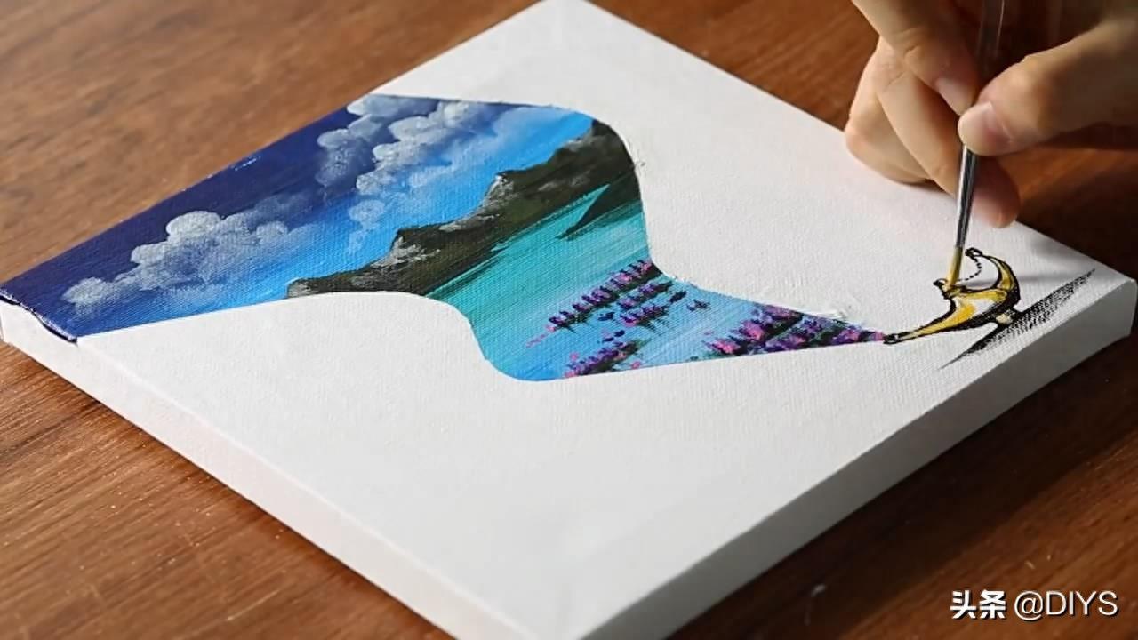 手工绘画作品，阿拉丁神灯的简单画法，创意十足