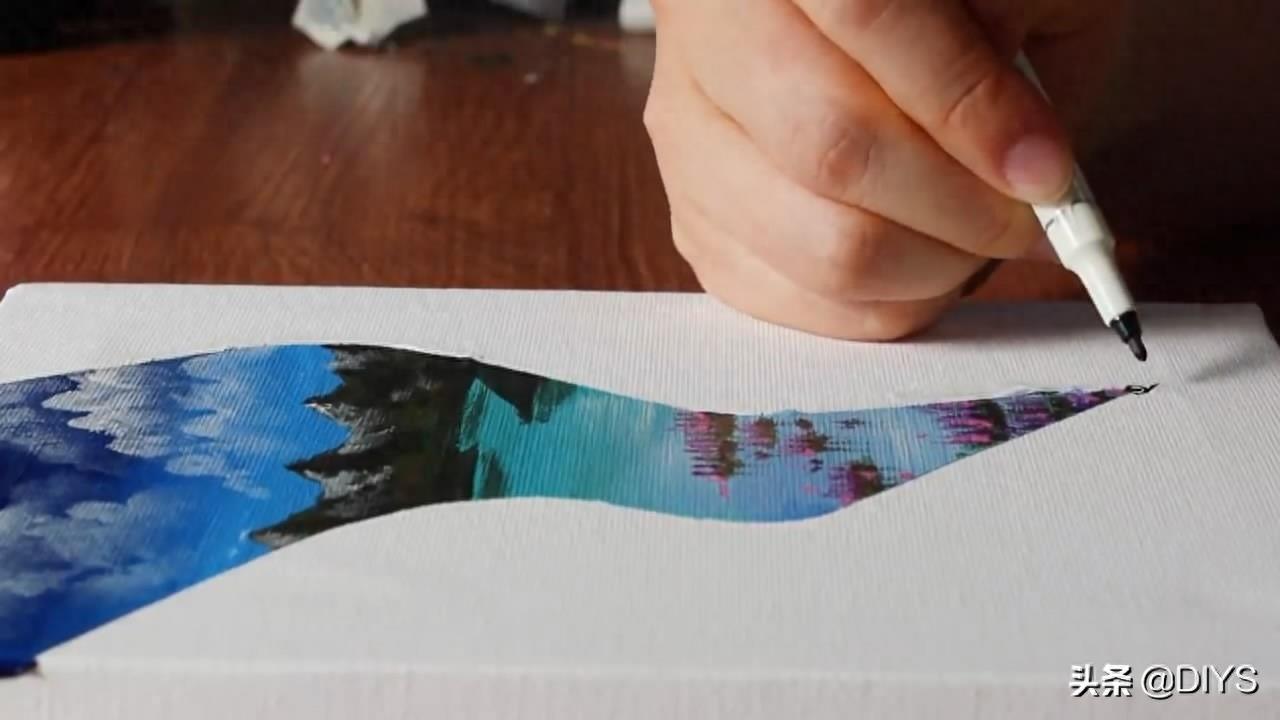 手工绘画作品，阿拉丁神灯的简单画法，创意十足