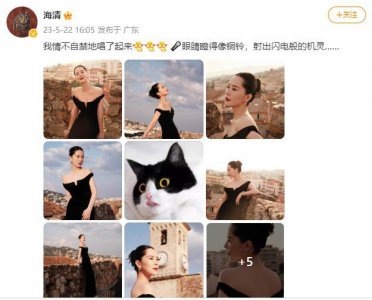 ​海清幽默回应戛纳红毯瞪眼 自嘲巧妙化解尴尬，姐姐好可爱！