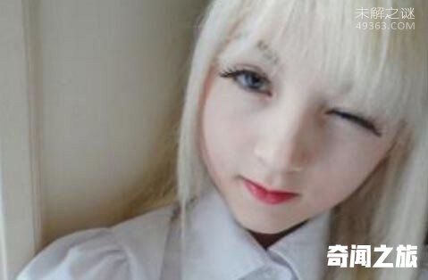 世界上最白的女人，15岁白化萝莉女王(维纳斯·巴勒莫)(5)_