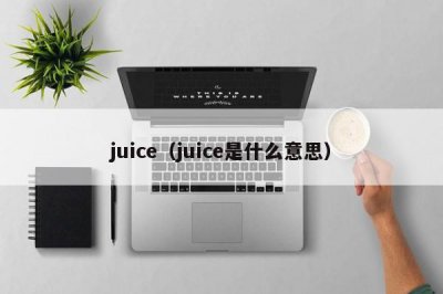 ​juice（juice是什么意思）