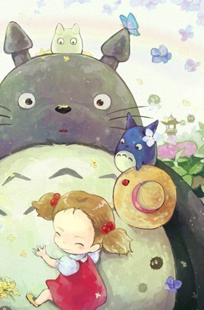 壁纸｜第九弹——龙猫，这么萌的龙猫，躺在上面睡觉一定很舒服