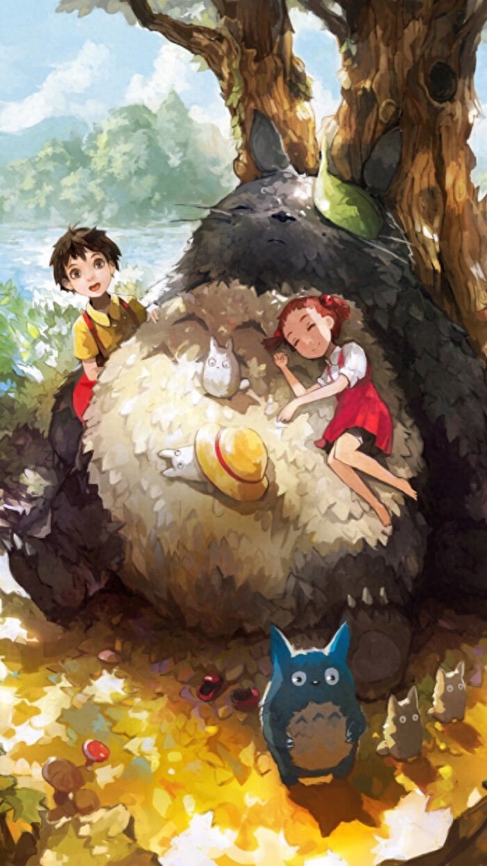 壁纸｜第九弹——龙猫，这么萌的龙猫，躺在上面睡觉一定很舒服