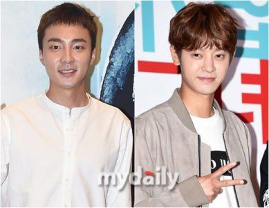 ​韩国歌手Roy Kim、郑俊英正在拍摄《花美男Bromance》